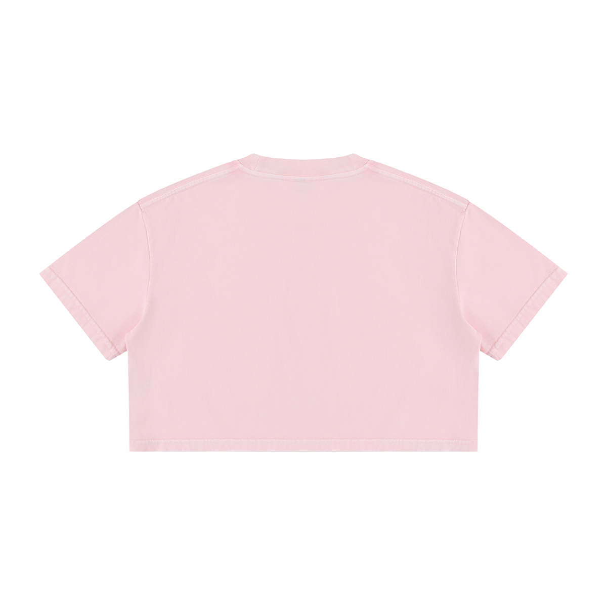 Mineral Wash Crop Logo Tee