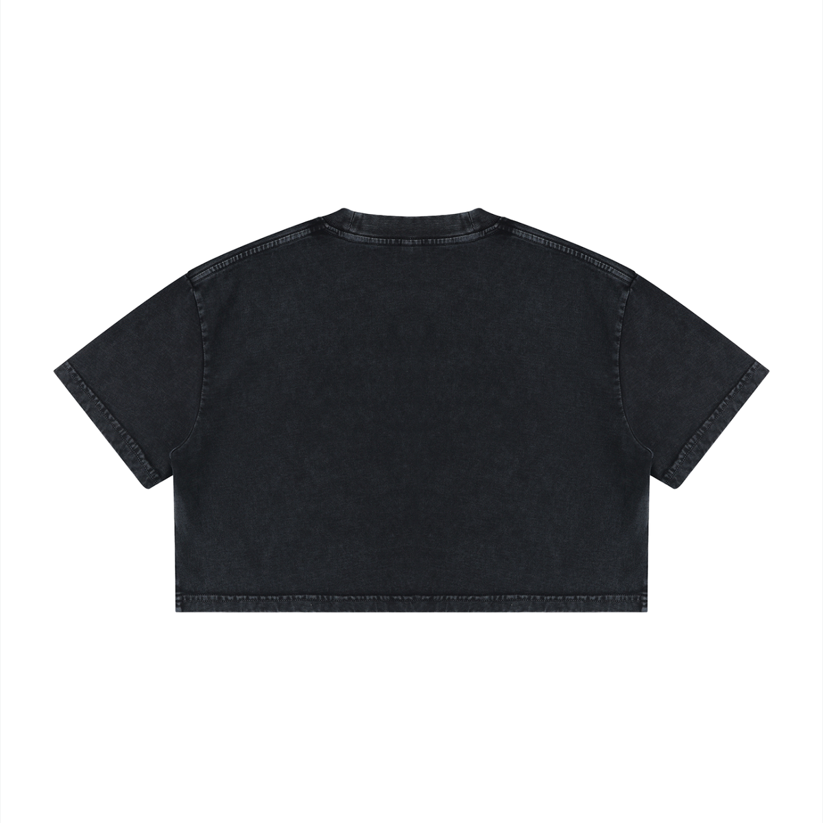 Mineral Wash Crop Logo Tee