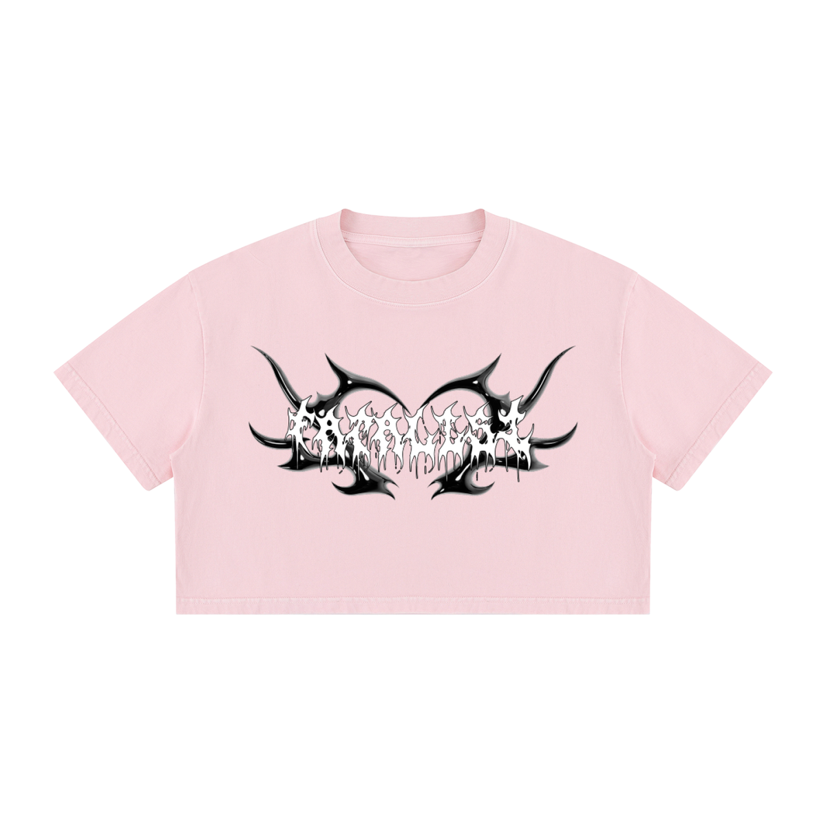 Mineral Wash Crop Logo Tee